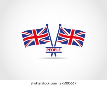 UK Flags People Emblem