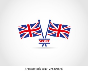UK Flags Sport Emblem