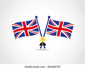 UK Great Britain Emblem Business Idea Brilliant Politician