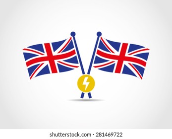 UK Great Britain Emblem Electricity Power