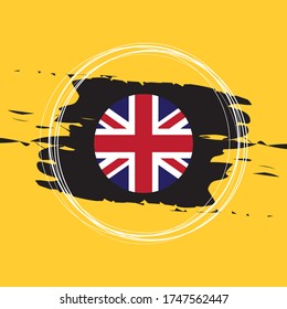 UK Of Great Britain Flag Icon Vector Illustration Eps10