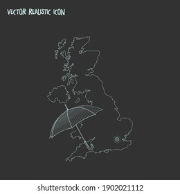 Uk icon line element. Vector illustration of uk icon line isolated on clean background for your web mobile app logo design.