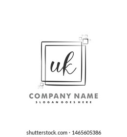 UK Initial beauty monogram logo vector