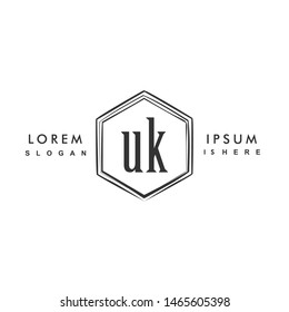 UK Initial beauty monogram logo vector