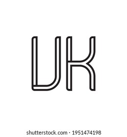 uk initial letter vector logo