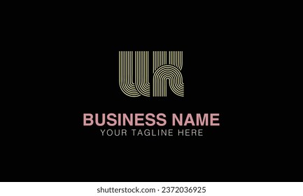 UK initial logo | initial based abstract modern minimal creative logo, vector template image. luxury logotype , real estate homie . typography . initials 