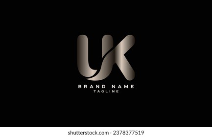 UK, KU, UT, TU, Abstract initial monogram letter alphabet logo design