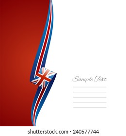 UK left side brochure cover vector