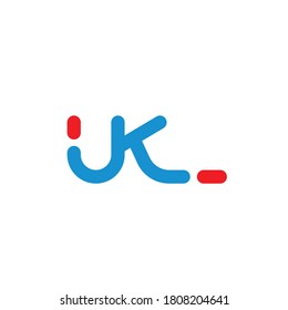 uk-Letter-Symbol, Vektorgrafik-Design 