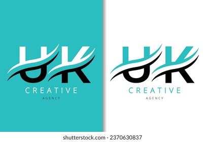 Diseño del logotipo de la carta británica con fondo y logotipo de la empresa creativa. Diseño moderno de la moda de las letras. Ilustración del vector
