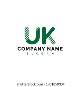 UK Letter Logo Design. UK Letter Logo Vector Illustration - Vector