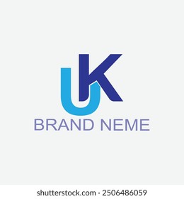 UK logo  colorful Gradient shape minimal  logo template collection