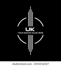 UK logo design, UK simple and modern logo. UK luxurious alphabet design

