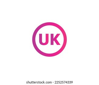 UK Logo design vector template