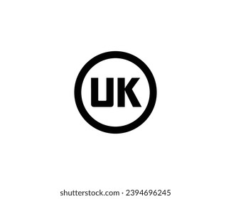 UK logo design vector template