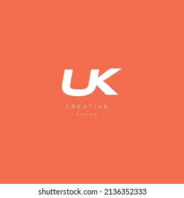 UK logo letter modern design