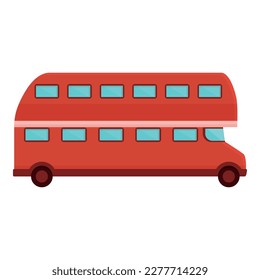 Uk london bus icon cartoon vector. Street tour. City travel