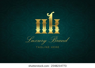 UK LUXURY LETTER LOGO DESIGN. It is a luxury letter monogram logo, this logo is made by combining two letters