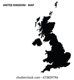 UK Map - Silhouette