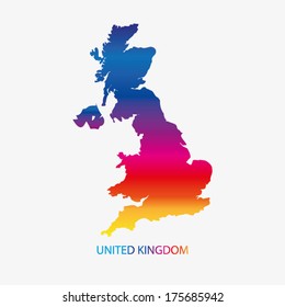 UK MAP VECTOR, UNITED KINGDOM MAP, BRITAIN MAP