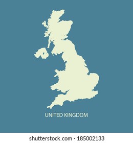 UK MAP VECTOR, UNITED KINGDOM MAP, BRITAIN MAP 