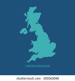 UK MAP VECTOR, UNITED KINGDOM MAP, BRITAIN MAP 