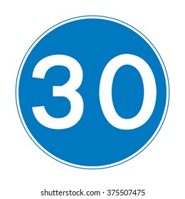 UK Minimum Speed Sign