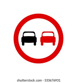 UK No Overtaking Sign