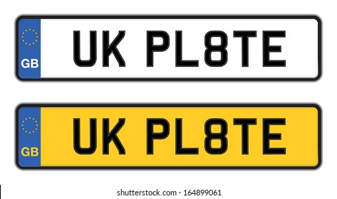 uk number plate