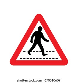 UK Pedestrian Sign
