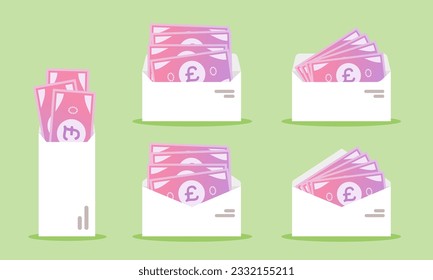 UK Pound Money in Envelope 