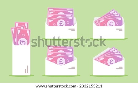 UK Pound Money in Envelope 