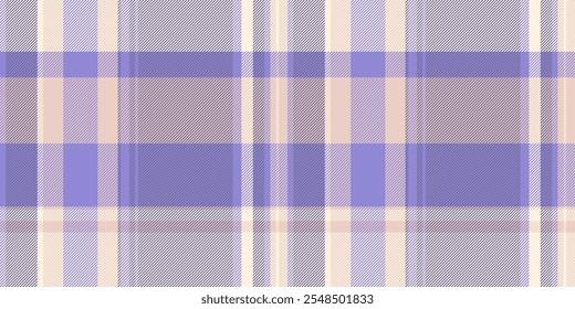 Vetor de textura de tartan no Reino Unido, xadrez têxtil vibrante. Fundo de padrão sem emenda de tecido de individualidade na paleta de cores de renda antiga e índigo.