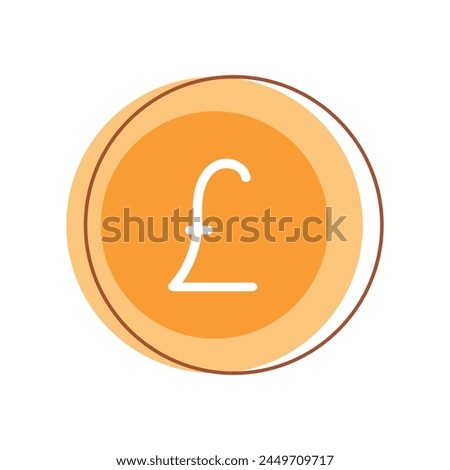 UK United Kingdom Pound currency icon. Money sign