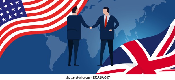 UK United States international partnership bilateral cooperation deals. United Kingdom and USA America relationship