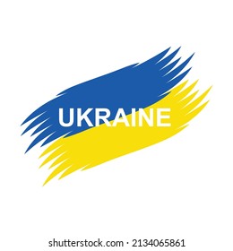 Ukaraine flag stop war save ukarine vector flat design