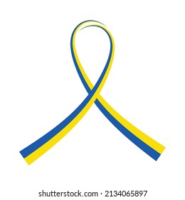 Bandera ucraniana detienen la guerra salvan el diseño plano vectorial ukarine