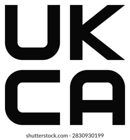 UKCA Mark Icon vector stemp