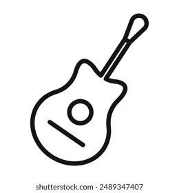 Ukelele logo sign vector outline