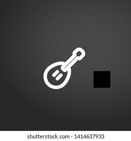 Ukelele vector icon. Ukelele concept stroke symbol design. Thin graphic elements vector illustration, outline pattern for your web site design, logo, UI. EPS 10.