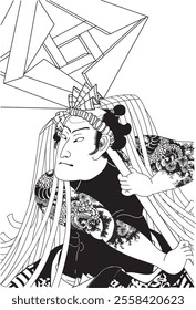 The ukiyo-e "Evening Festival Wealth Posture Tekozenie Tachibana" by Toyokuni Utagawa III (Kunisada Utagawa) is a work that depicts the splendor of Edo festivals and the charm of the people, and you c
