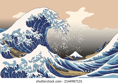 Ukiyoe,Hokusai Katsushika,Thirty-six Views of Mt. Fuji,The Great Wave