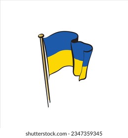 Ukrainisches Vektorgrafik-Konzept