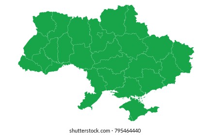 Ukrain map green color