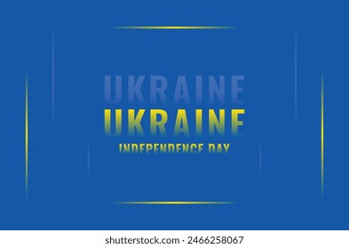 Ukraina Independence Day Celebrate Design