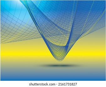 Ukraine abstract flag background yellow blue