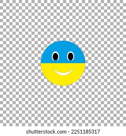 
Ukraine ball Ukrainian smiley blue and yellow