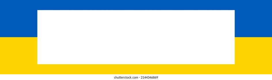 Ukraine banner. Ukrainian style banner. Ukraine flag theme.