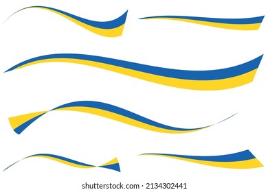 UKRAINE BLUE AND YELLOW RIBBON
