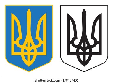 Ukraine coat of arms original (vector, eps)